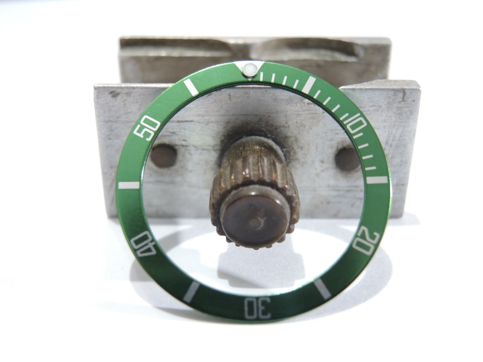 NEW GREEN SUBSTYLE BEZEL INSERT 33.5MM MEDIUM DIVERS SKX013 / SKX015 (7S26-0030)