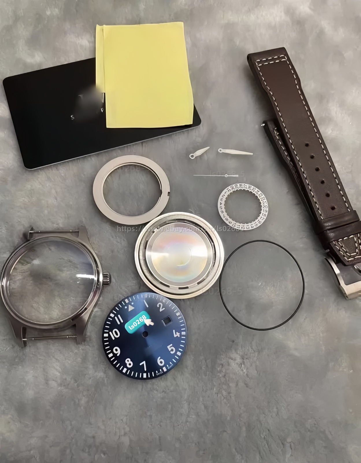 For DIY 40mm Watch Steel Case kit For 2824 2892 PT5000 movement