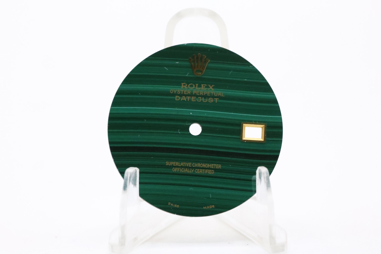 Custom Malachite-Style Datejust Dial for Rolex Cal. 3035 Poor Fit Parts #2016