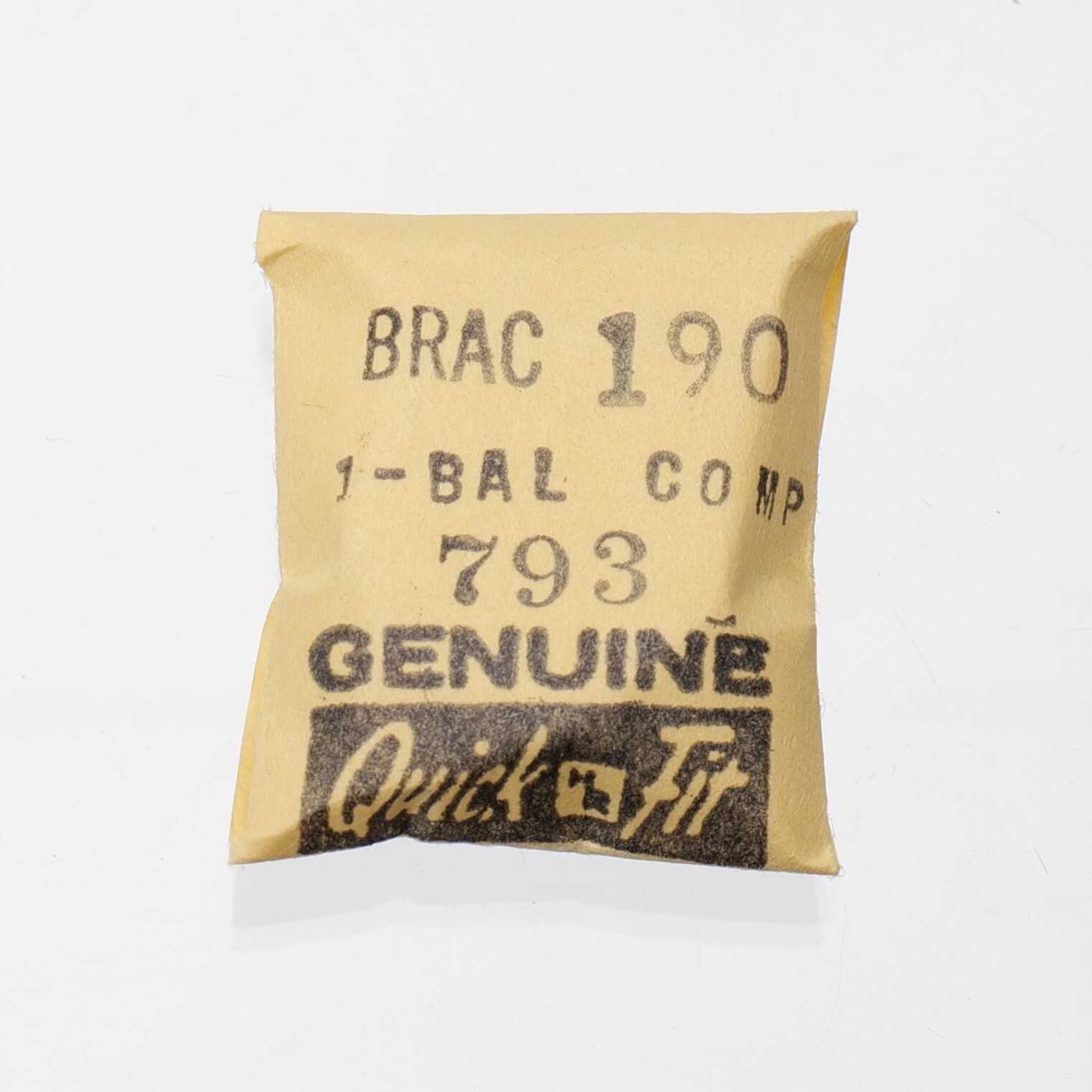 BRAC Cal 190, 192 Balance Complete New Old Stock Watch Watchmakers Part (C17D14)