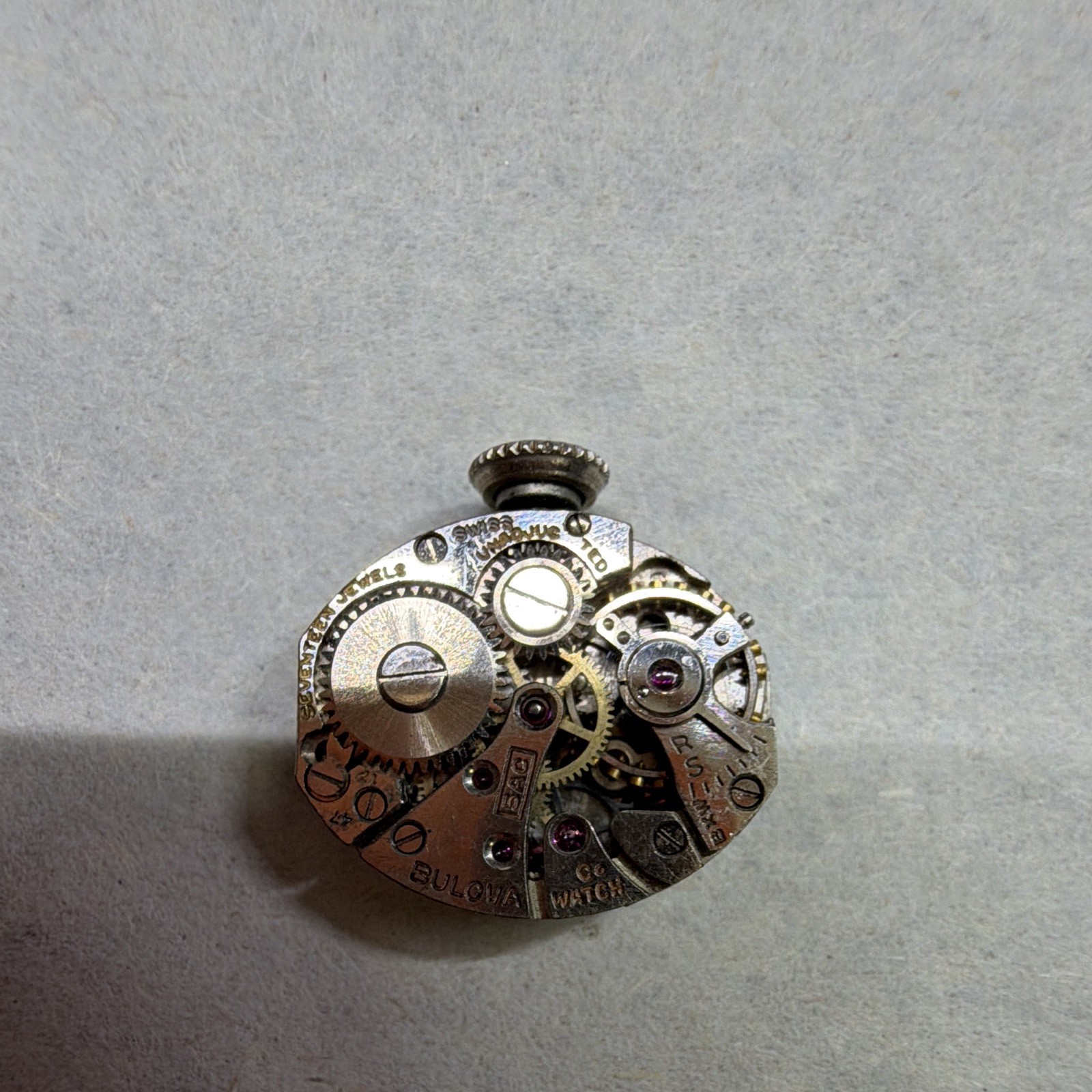 Bulova 5AC Mechanical Manual Wind Watch Movement Metal MPN 5AC