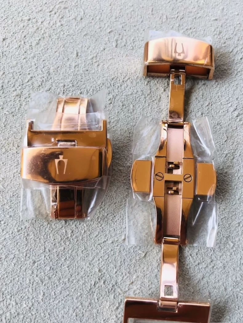 Bulova Steel Folding 16mm 20mm buckle buckle Rose Gold | Silver