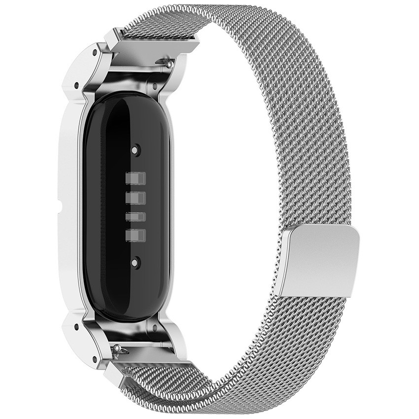 For Google Fitbit Air Metal Frame Strap Watch Band Stainless Steel Bracelet