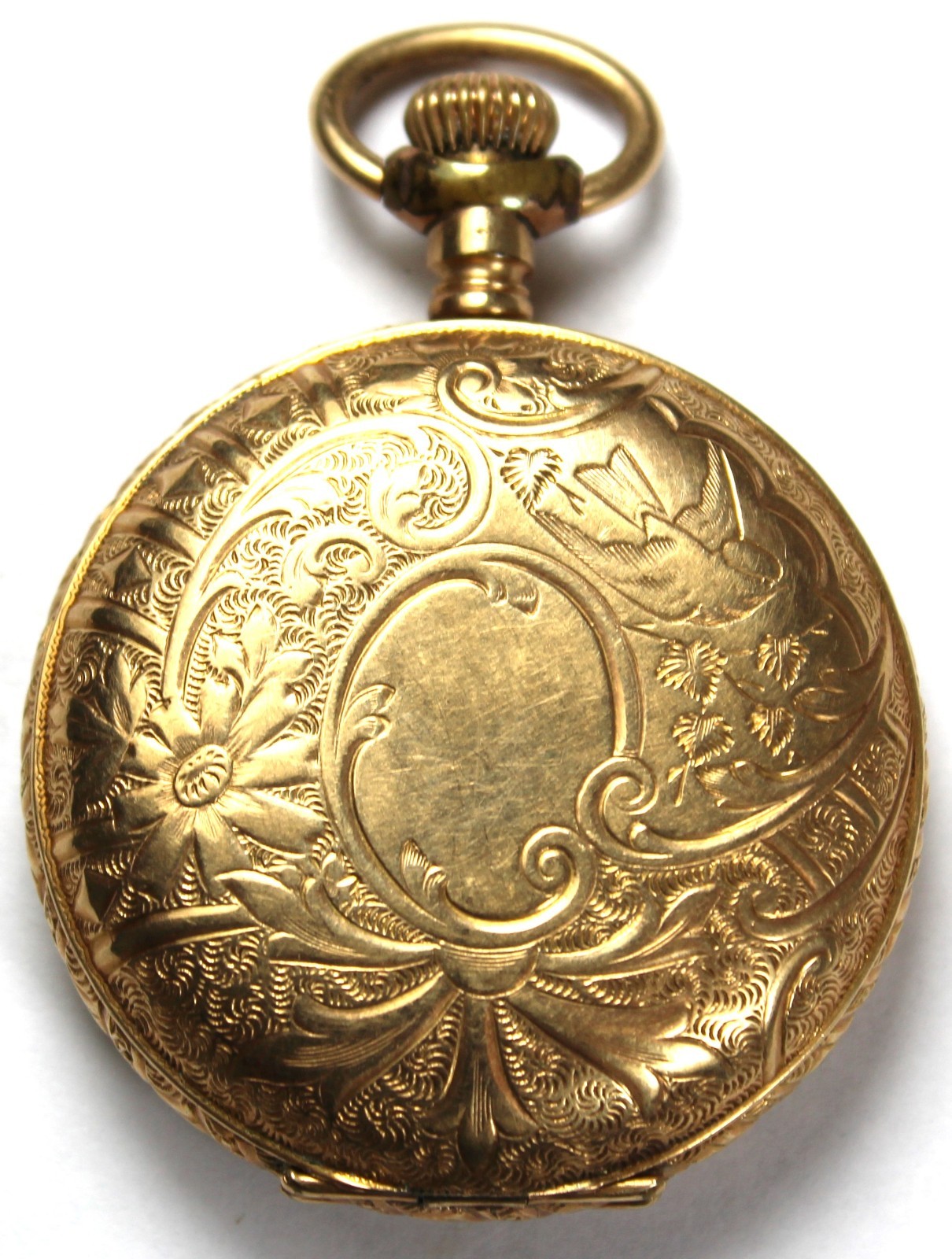 QV Regina 40mm EMPTY Gold Filled Hunter Pocket Watch CASE ONLY – Vintage