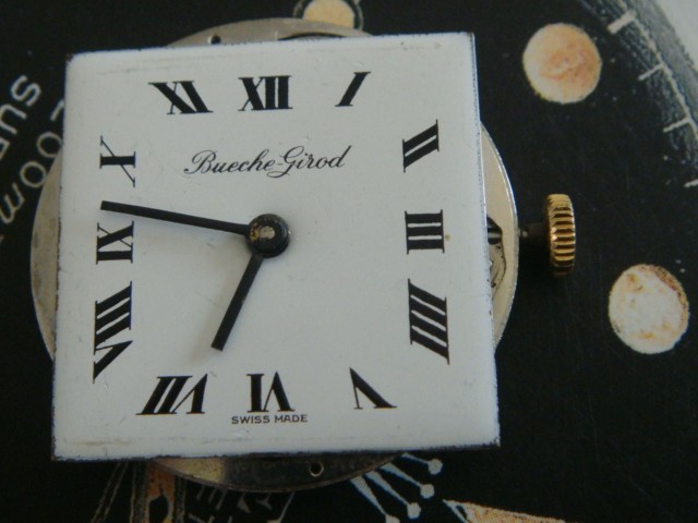 Bueche Girod calibre 67 Vintage watch movement complete runs project part in GUC