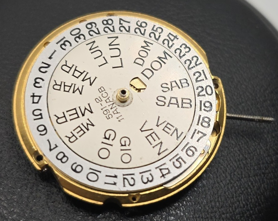 Bulova 11ANACB Automatic Movement Serviced 11 1/2”’ Swiss Made Day-Date