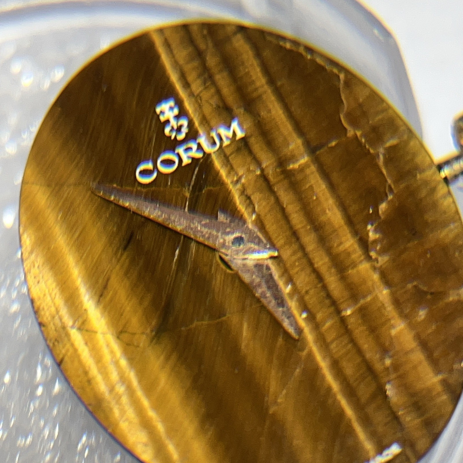 VTG CORUM Lady’s Tigers Eye Dial CORUM Movements 85622 for Parts Repair