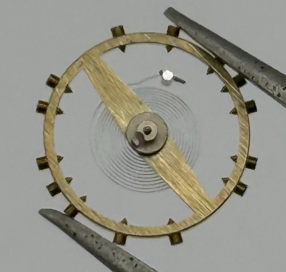 ETA 1080 Balance Wheel Complete And Spring Renata 157 Watch Movement Parts NOS
