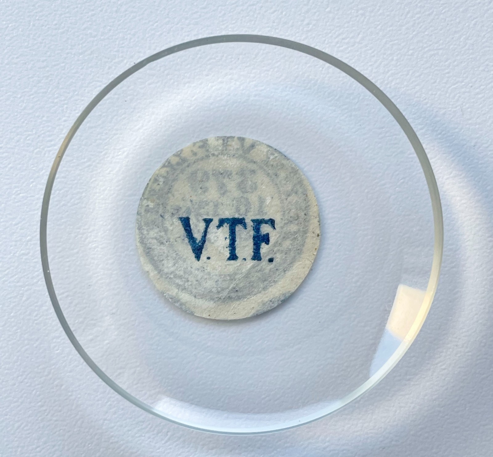 VTF Round Domed Acrylic Watch Crystal 379 37.8mm 13 5/8 Size Vintage Parts NOS