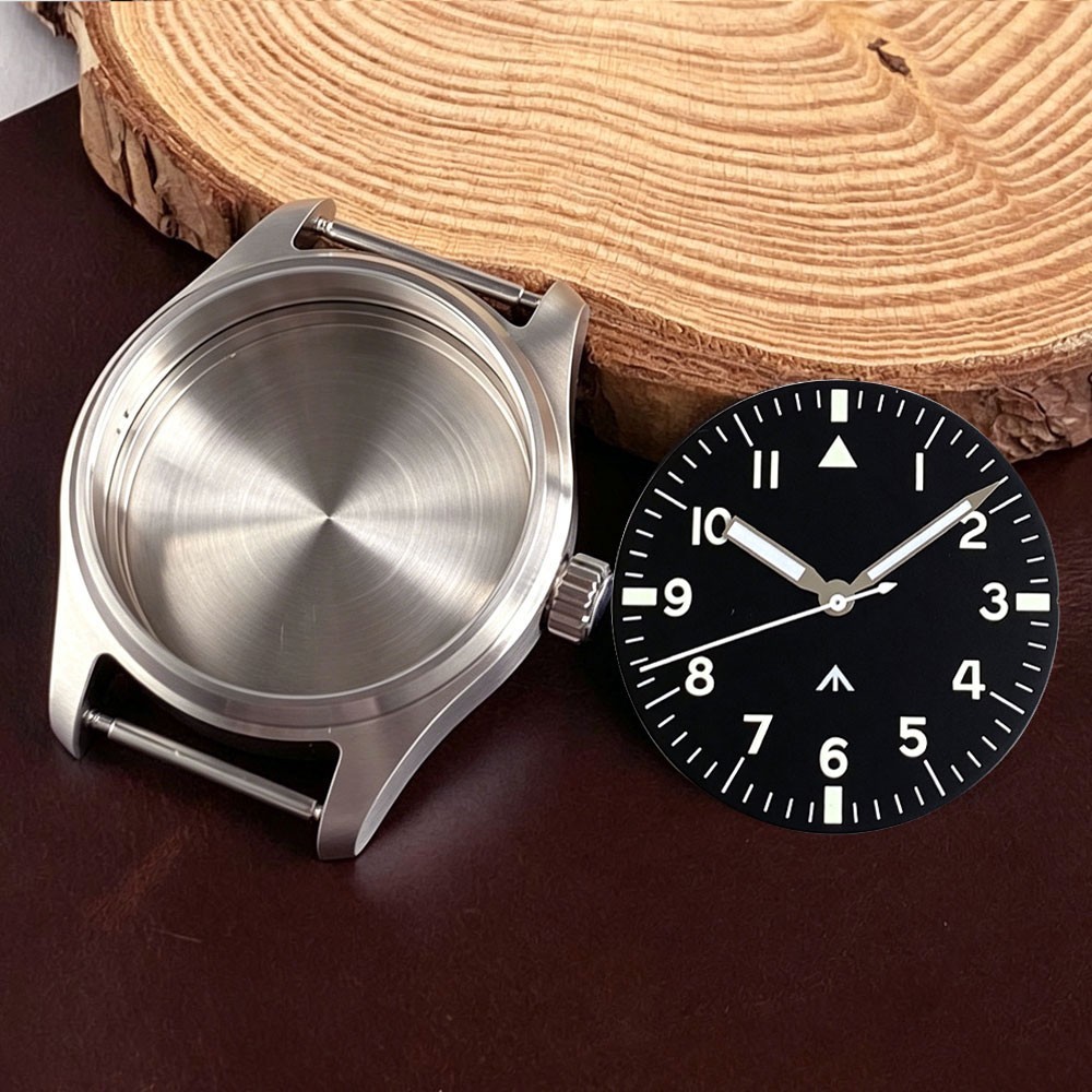 20ATM Titanium/Stainless steel 39mm Pilot Sapphire Watch Case For NH35 ETA2824