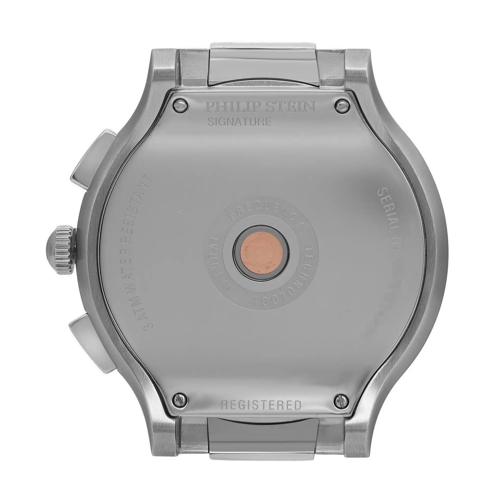 Philip Stein Signature 45mm Chronograph Silver Dial Mens Watch Case 45-CRSILBL