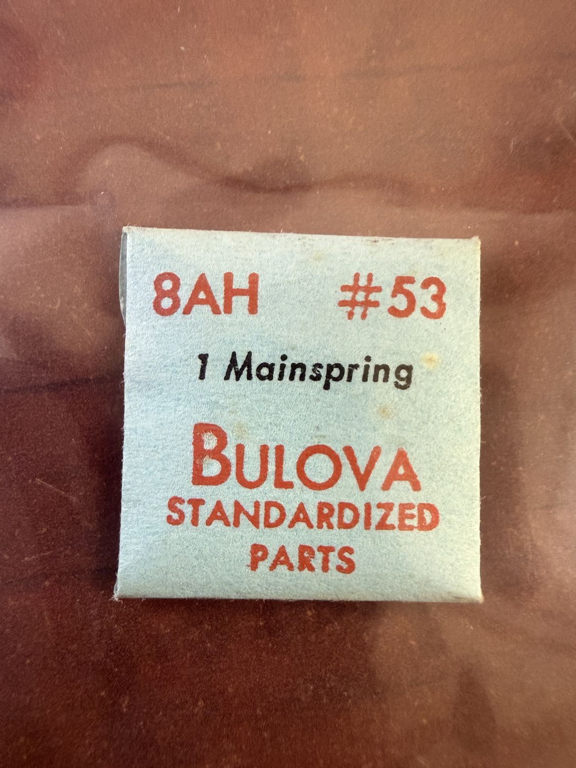 Bulova 8AH Mainspring #53 NOS Genuine Vintage Watch Part New Old Stock