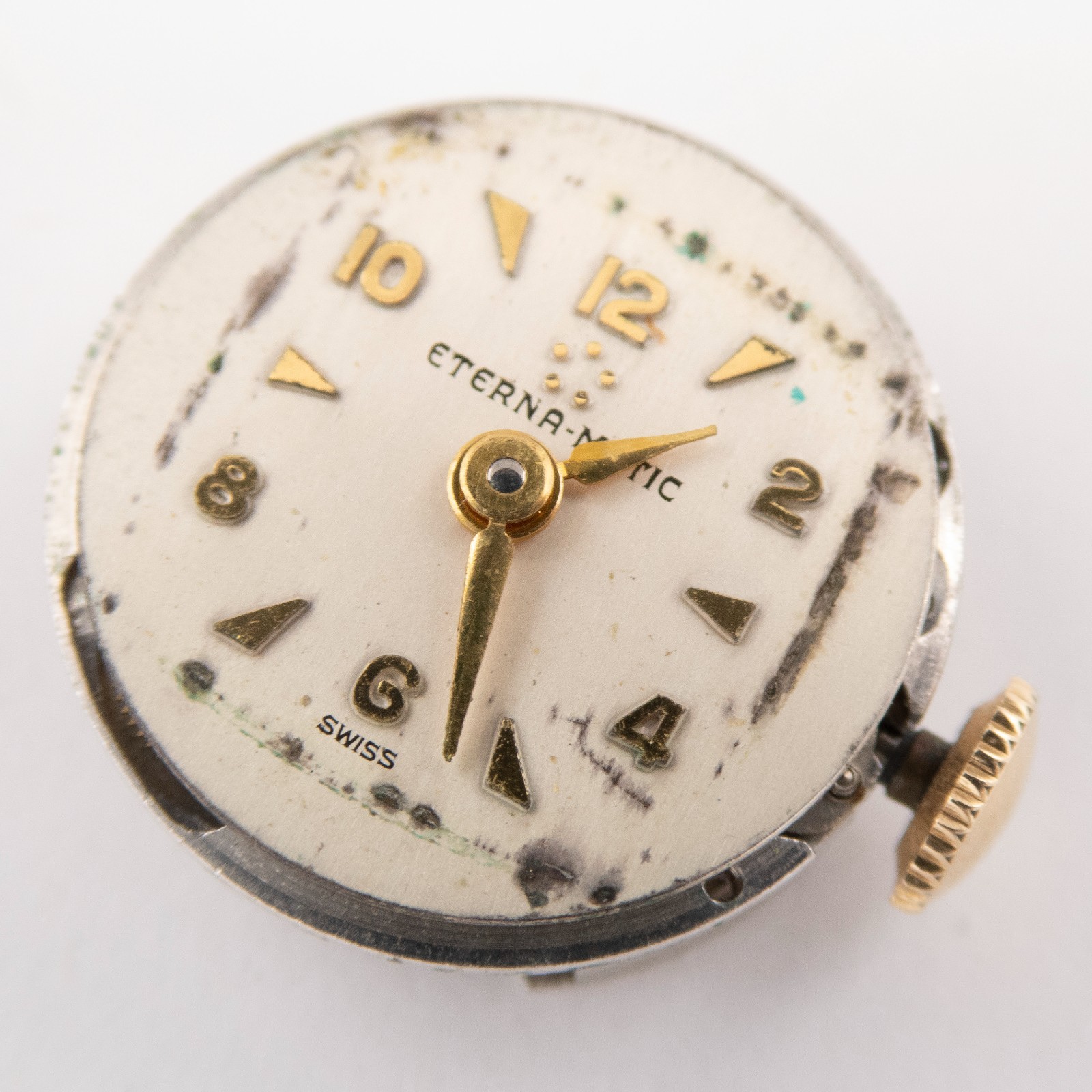 Vintage Eterna Matic 16.5 x 6.8 mm 17-Jewel Automatic Wristwatch Movement