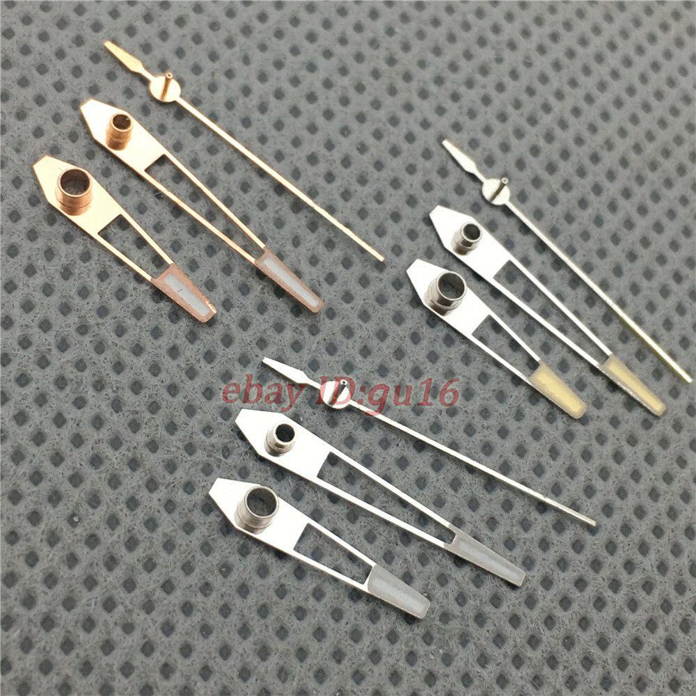 Rose gold Sliver Watch Hands luminous Fit Miyota 8215 821A 8N24 DG2813 Movement