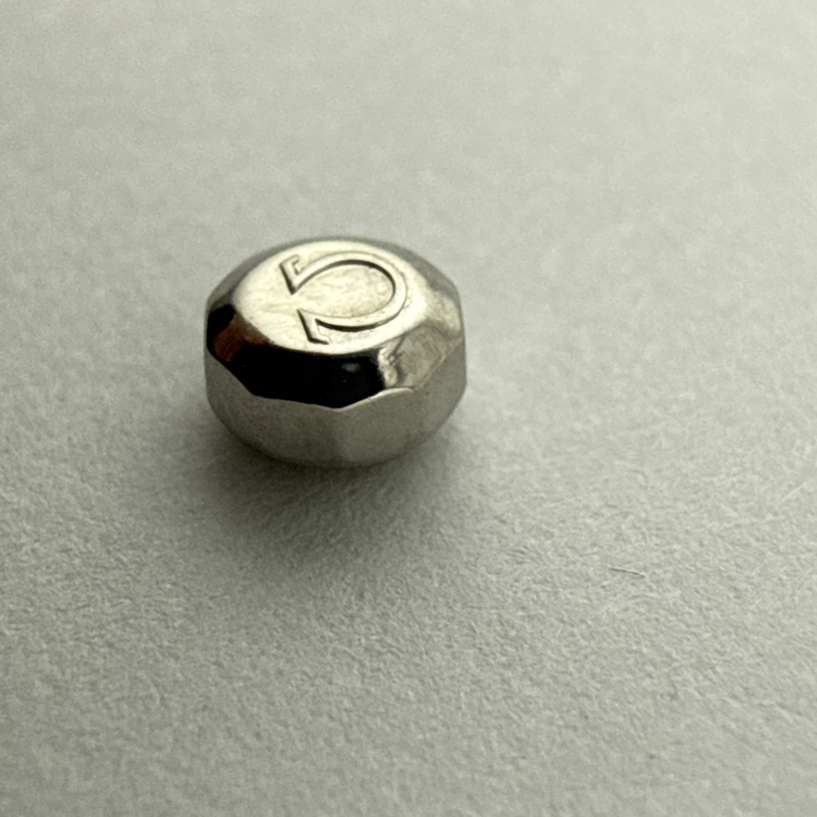 Genuine Omega Crown 4.4 x 2.6mm Watch Part Stainless Steel