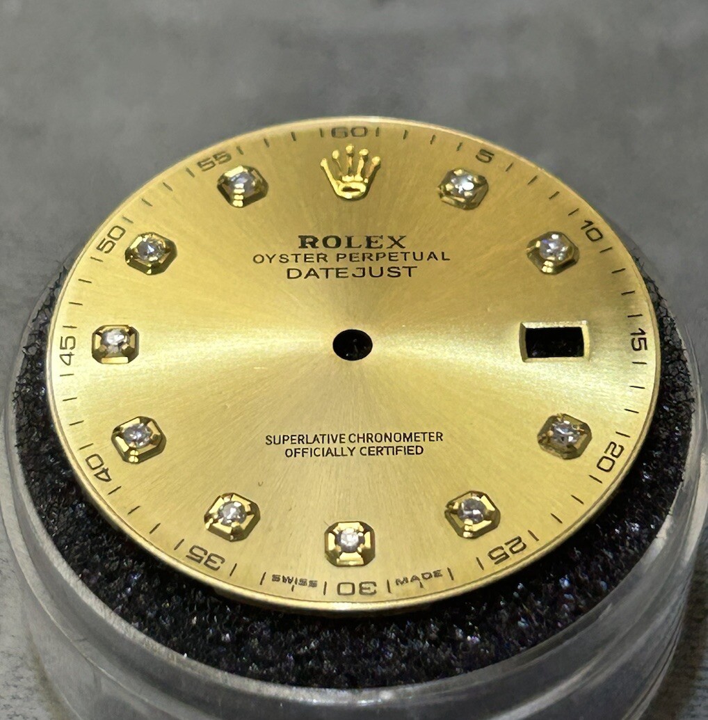 Rolex 41mm Datejust Custom Champagne Diamond Dial For Models 126333 & 126303