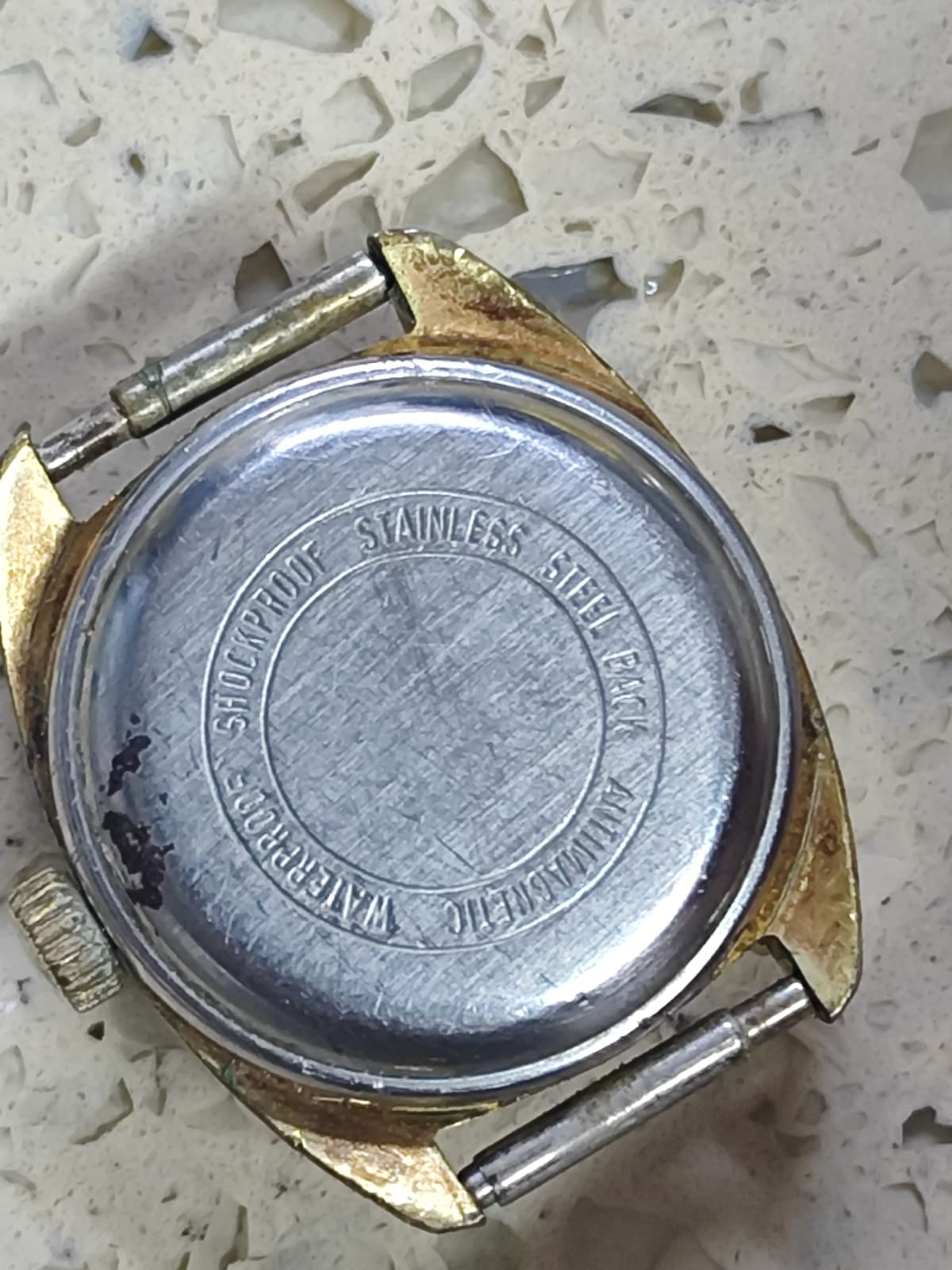 Vintage ETA 2671 Movement with Dial & Case FOR PARTS ONLY Good balance Y