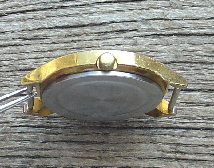 Vintage Dress watch Luch Pennant – “Вымпел” (Russia USSR) mens watch BLACK DIAL.