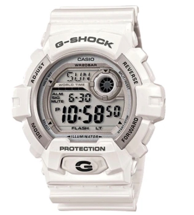 Genuine Casio G-Shock Strap White Band G8900A GA100A GR8900A-7 GW8900 + Pins