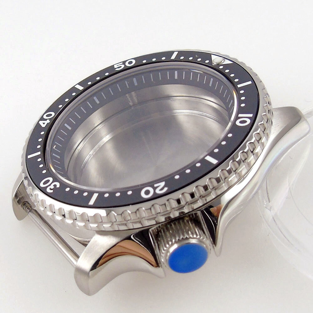 42mm Sapphire Glass Watch Case fit SKX 007 NH35 NH36 2824 200M Water Resistance