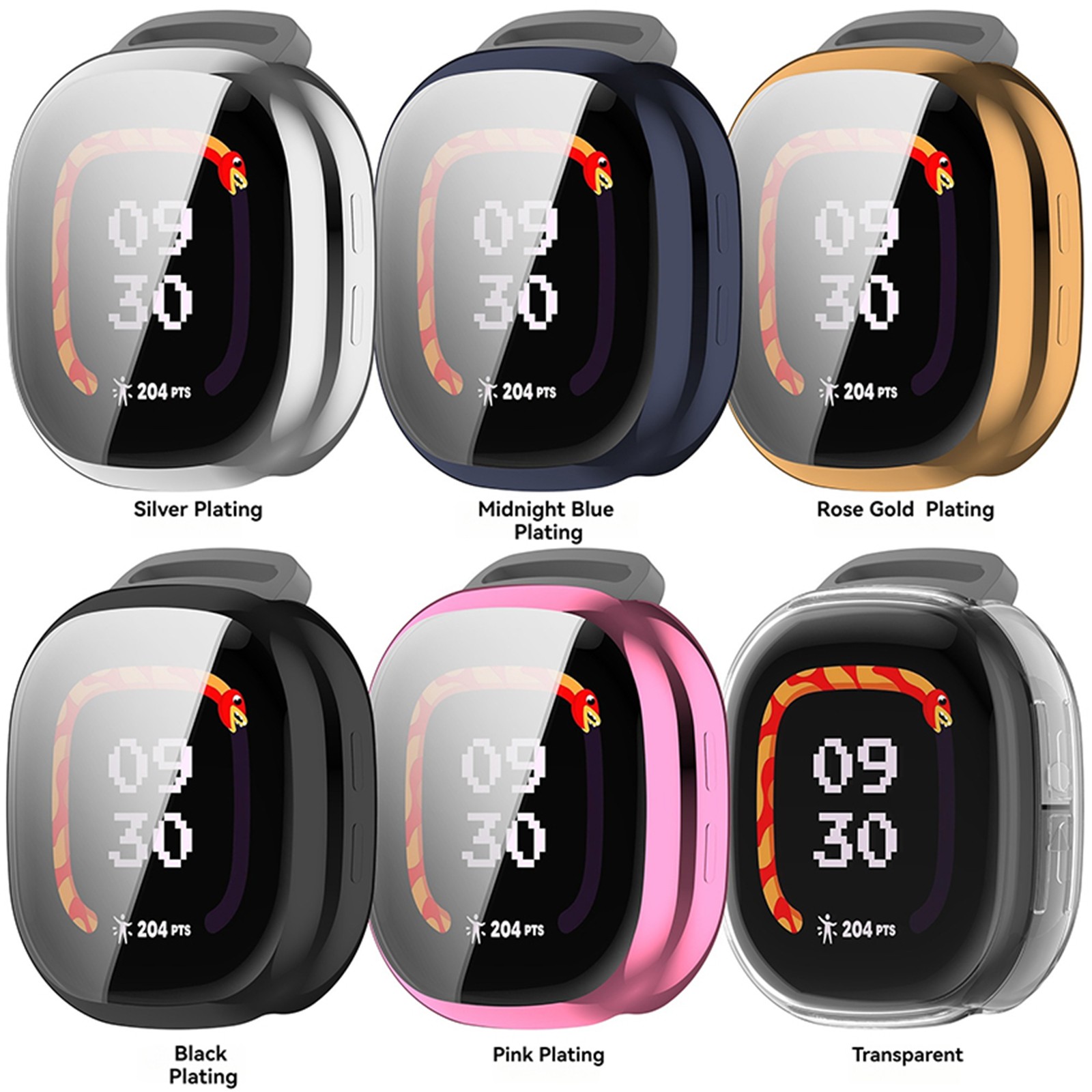 For Fitbit Ace LTE Full Screen Protector Case Watch Case Shockproof Cover Bumper