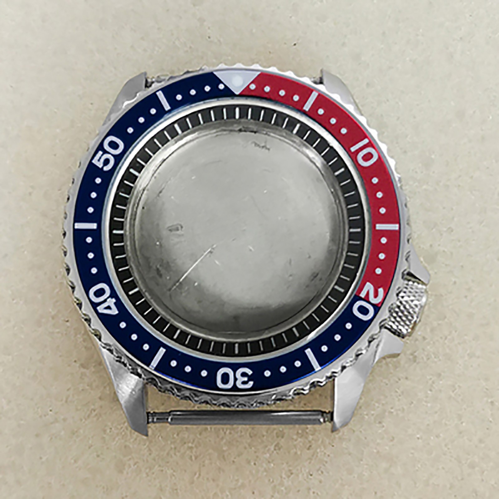 42MM Stainless Steel Mineral Mirror Watch Case SKX007 for NH35/NH36/4R Movement