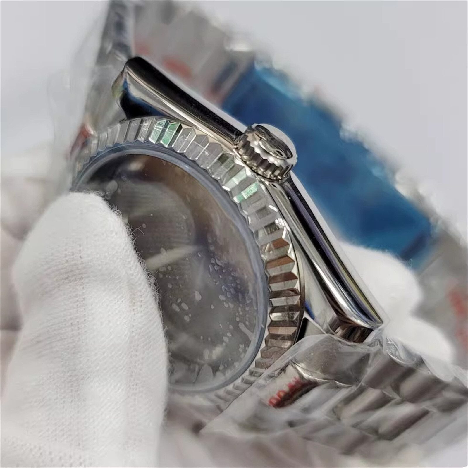 ​36/39MM Stainless Steel Watch Case+Strap Sapphire Glass For NH35/36/4R Movement