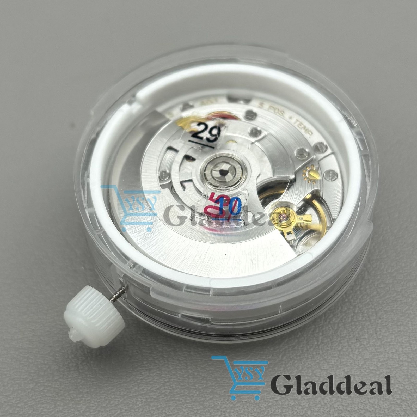 Automatic Mechanical Movement 3255 Dual Calendar 31 Jewels Blue Balance Wheel US