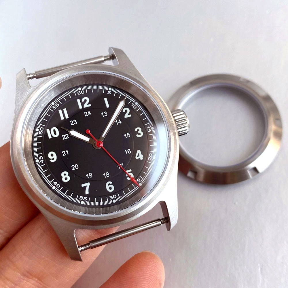 39MM Glass Watch Case Suitable For NH ETA 2824 Miyota 8215 Movement Waterproof