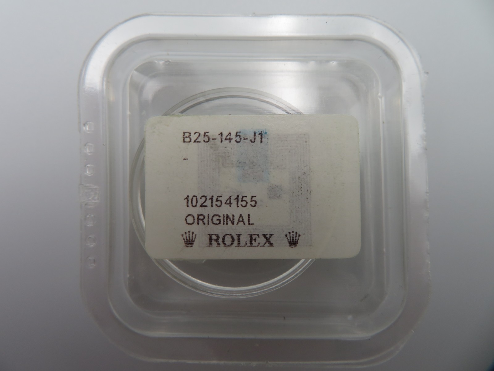 Rolex Date Acrylic Crystal B25-145-J1 Genuine NOS Part – Ref: 15000 15050 15505