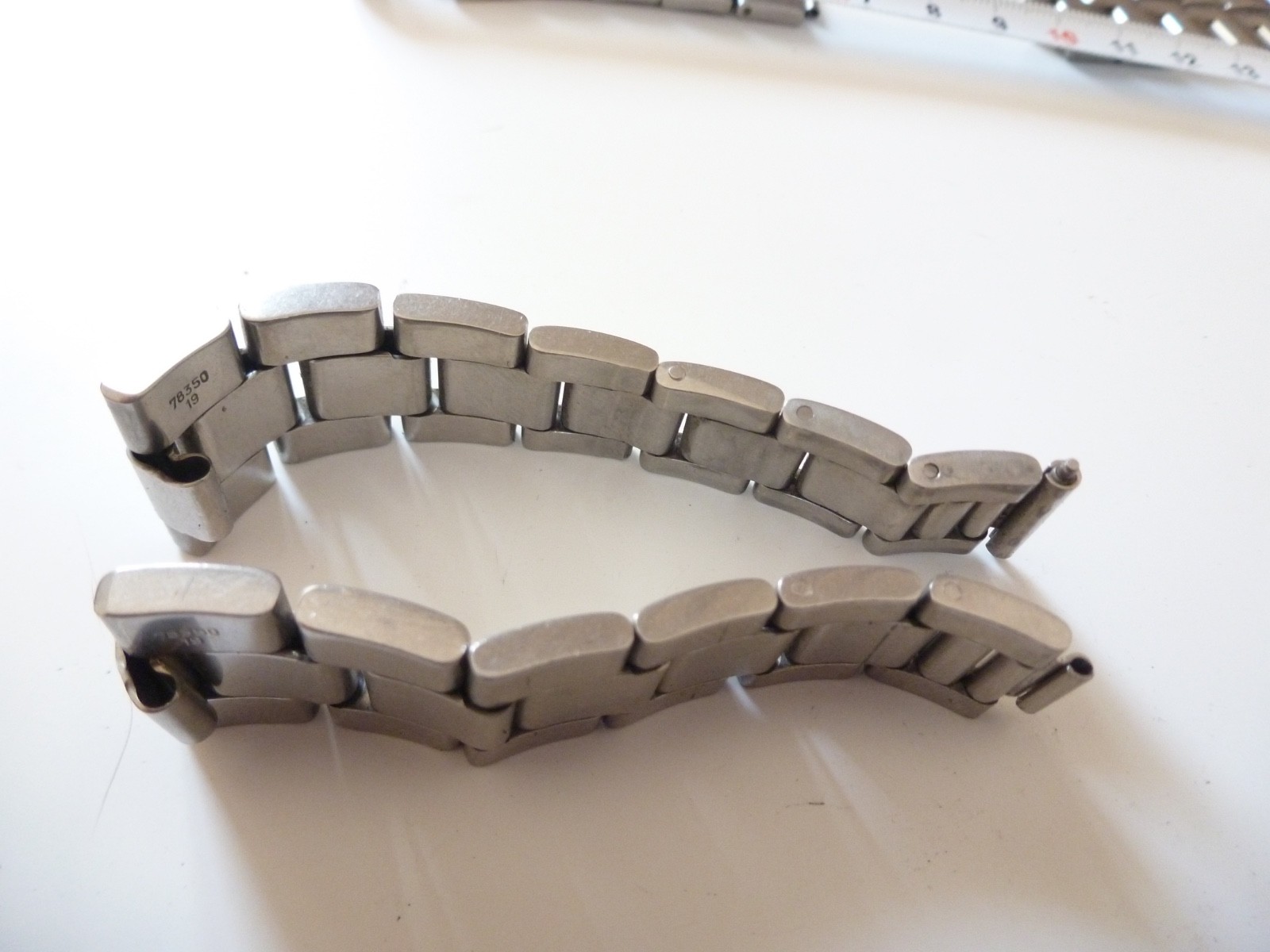 2 Half ORIGINAL Rolex Steel Bracelet 78350 19MM length Oyster without ends