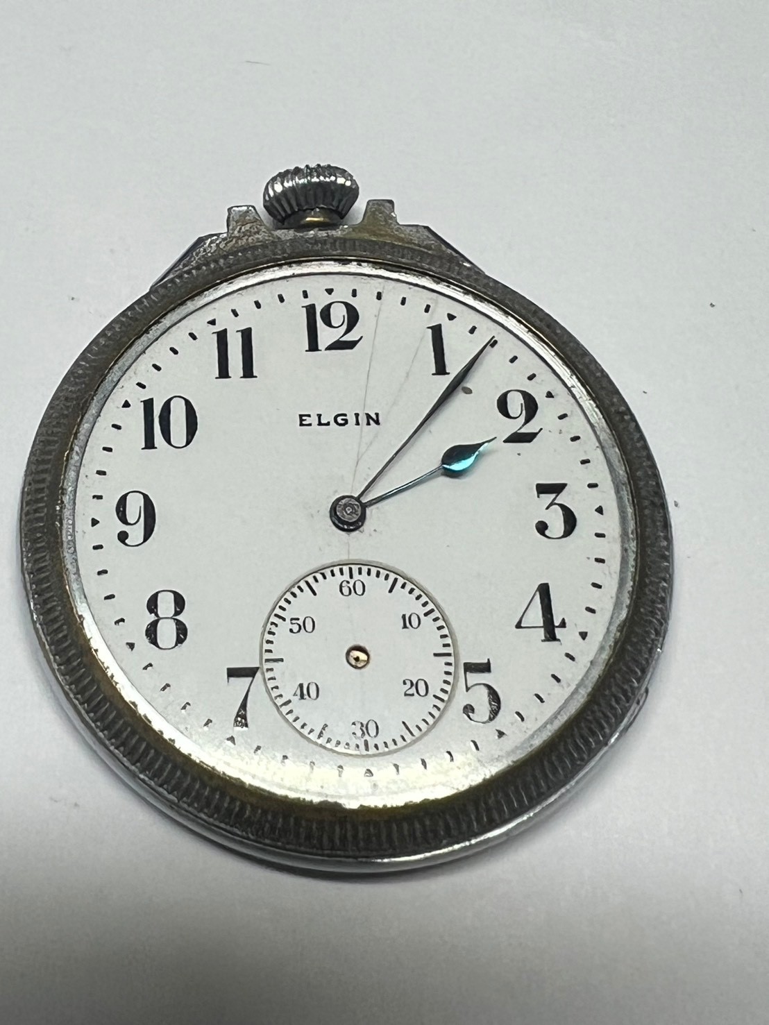136. Elgin Y 1915 movement part part as it is 12 s 7 J 303 model 3 class 114