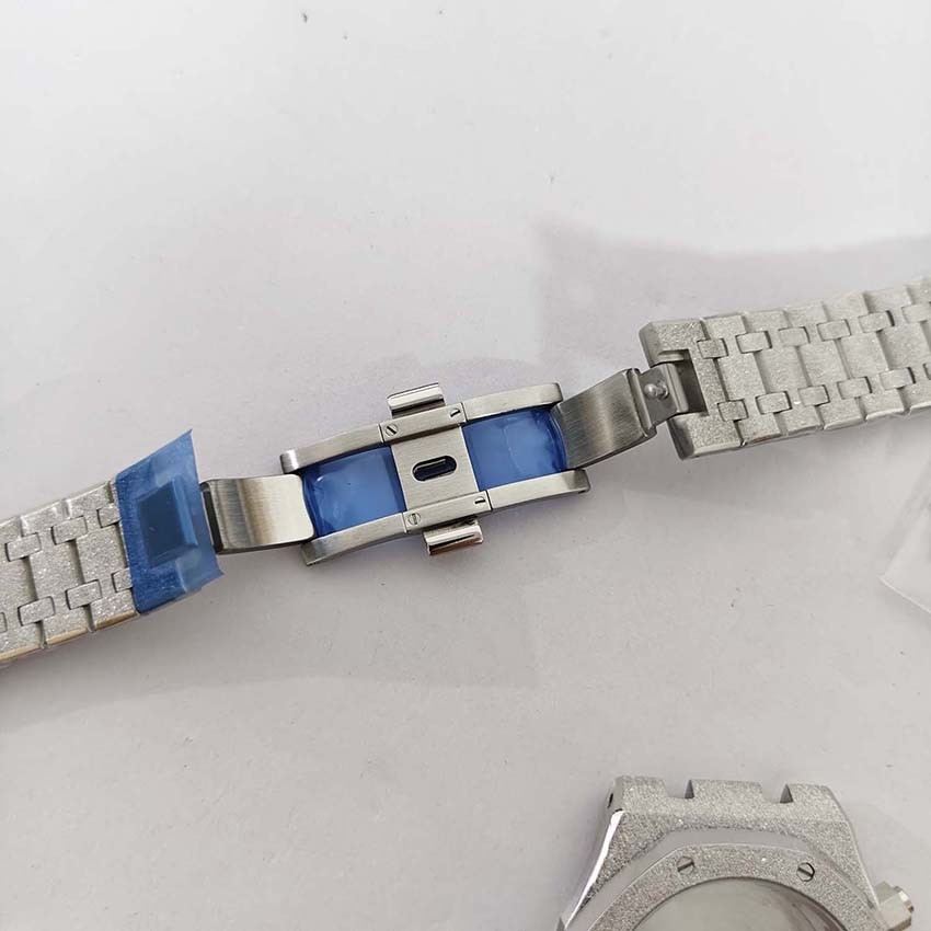 1mm Stainless Steel Star Sand Case + Strap Case Base for Japanese VK63 Movement