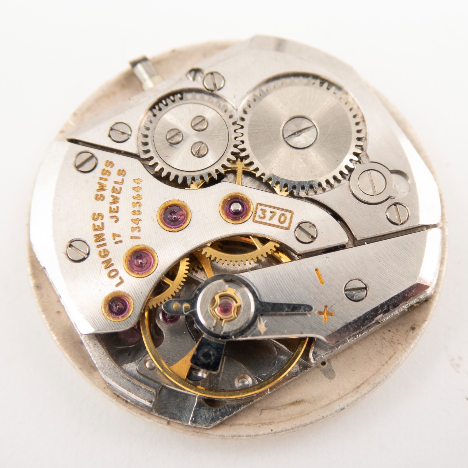 Vintage Longines Caliber 370 17-Jewel Wristwatch Movement