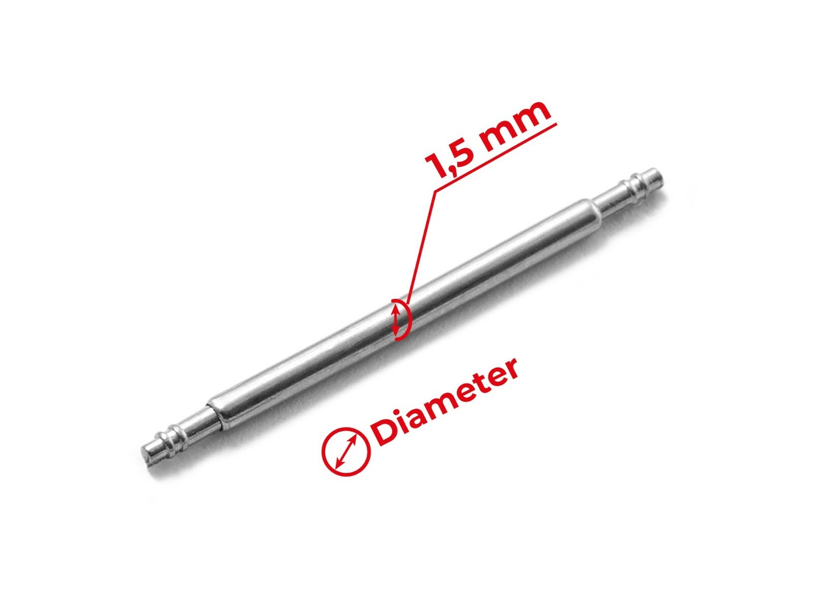 Silver 18mm Tongue Vintage Buckle For OMEGA Leather Watch Strap Band Clasp Pins