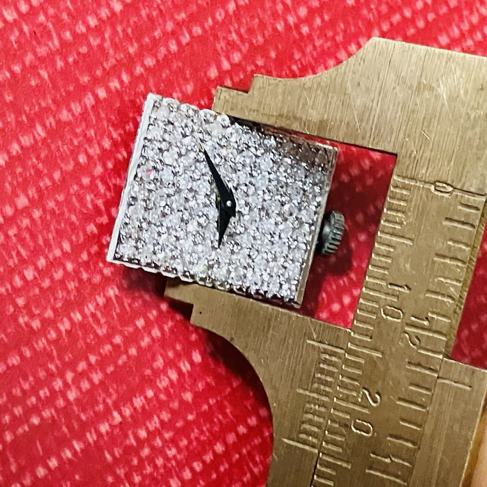 Solid 14k Gold ( Tested ) Ebel Diamond Dial Manual Wind Cal 2412 Movement Runs