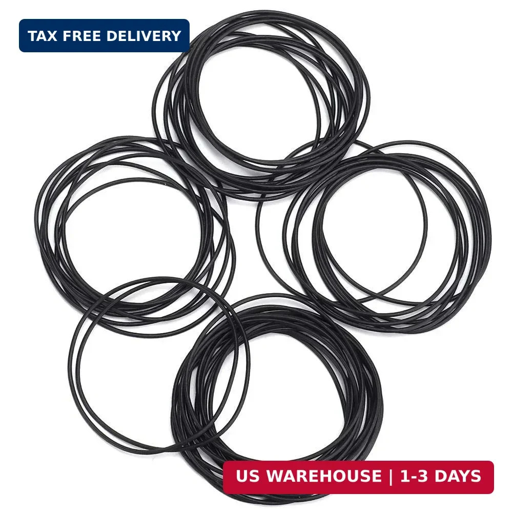 500Pcs Watch Gasket Rubber Seal, 50pcs/Bag 10 Bags O Ring Rubber Seal Watch Back