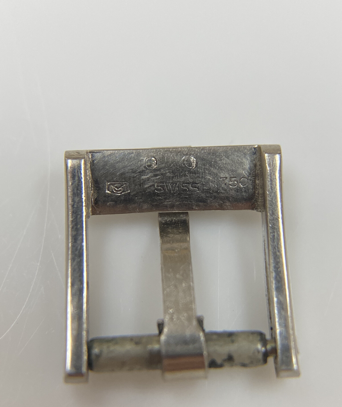 Original Vintage Piaget White Gold “750” 10mm Ladies Leather Band Buckle