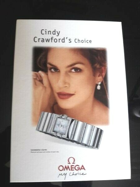 Vintage Watch Stand Display Cindy Crawford’s Choice OMEGA CONSTELLATION #7060