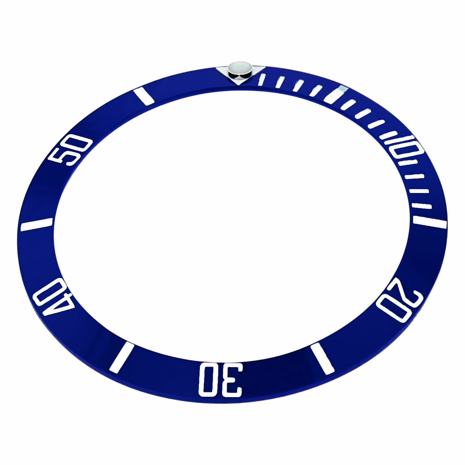 NEW BEZEL INSERT CERAMIC FOR ROLEX SUBMARINER 116610 116613 116618 BLUE SILVER
