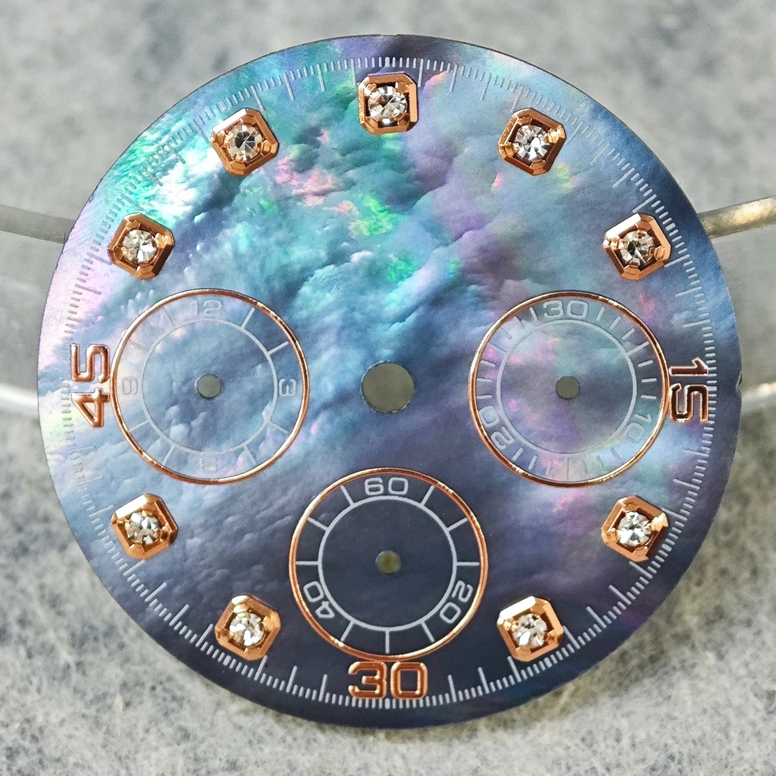Sky Blue 29.5mm Modified Watch Dial Accessory for VK63 Quartz Movement