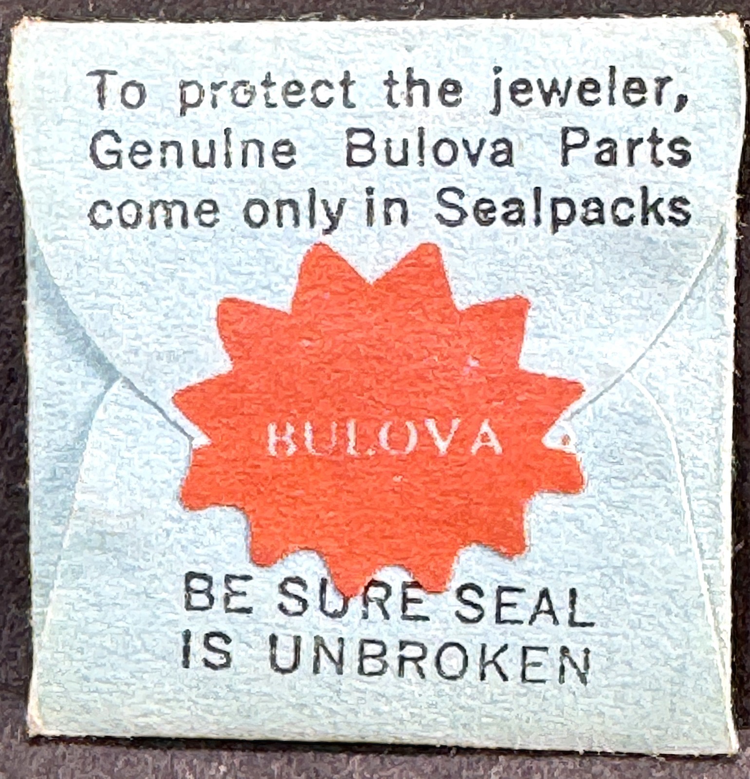 Bulova 7AM #56 Balance Staff, NOS in Sealed Original Package
