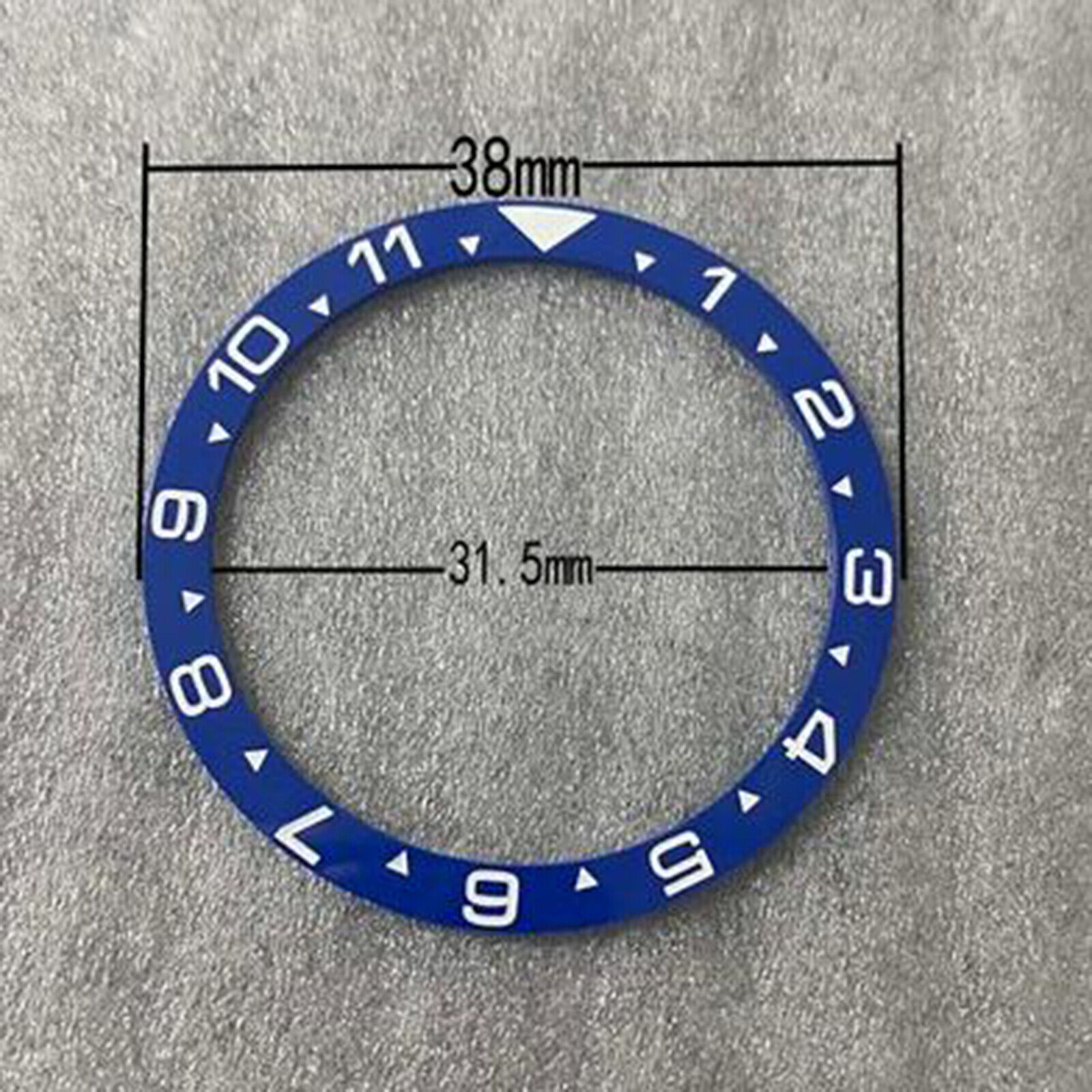 Flat Watch Ring Mouth Watch Bezel Insert 38mm*31.5mm Diameter Ceramic/Aluminum