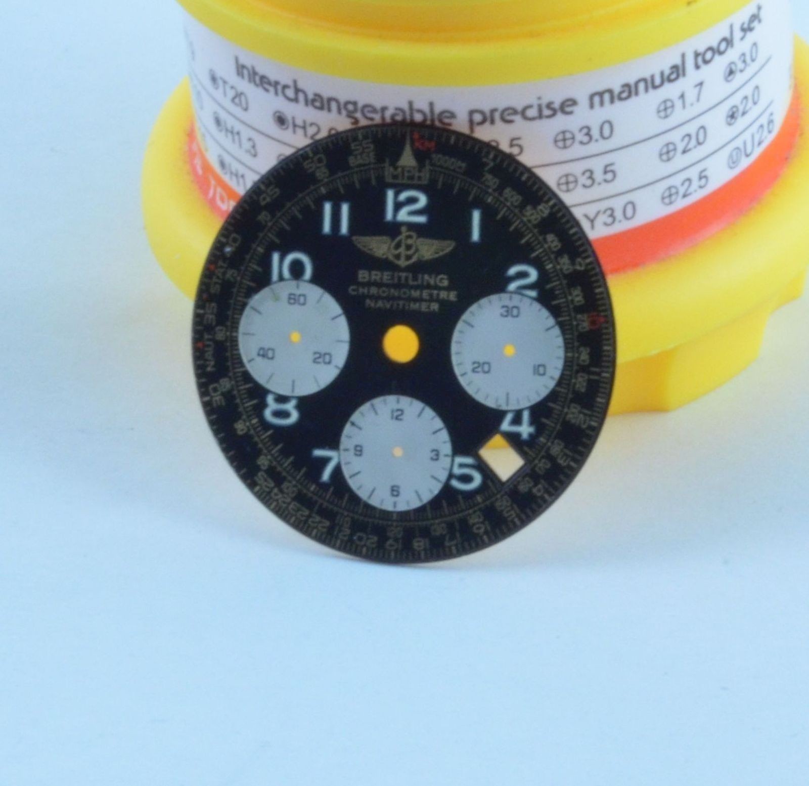 Breitling Zifferblatt Old Navitimer Schwarz Rare Dial Cadran 3