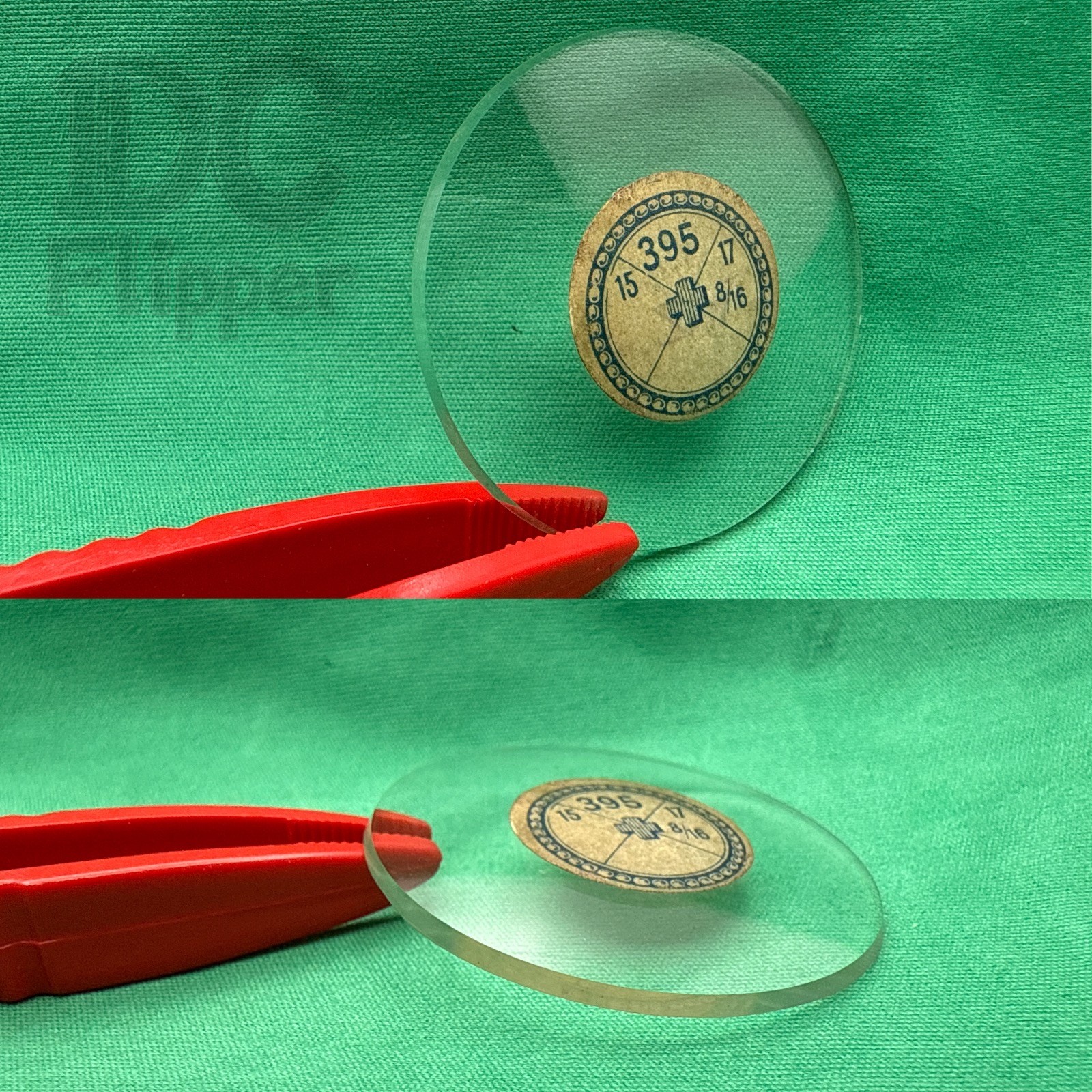 Glass Pocket Watch Crystal 17 8/16 Concave Open Face 39.1mm C17-38A NOS Read!
