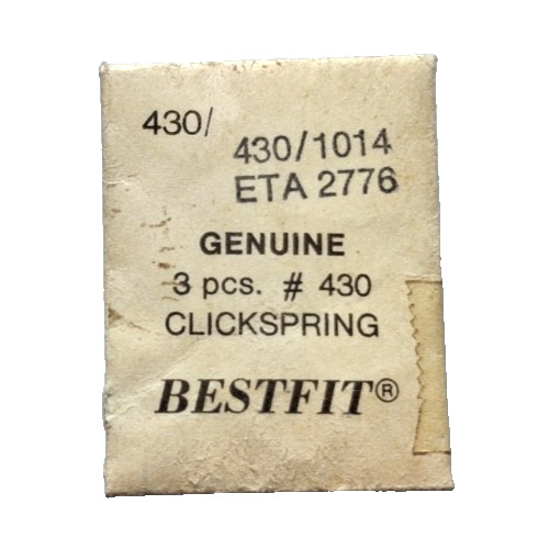 ETA 2776 Click Spring watch part #430/1014 *SEE INTERCHANGE LIST IN DESCRIPTION