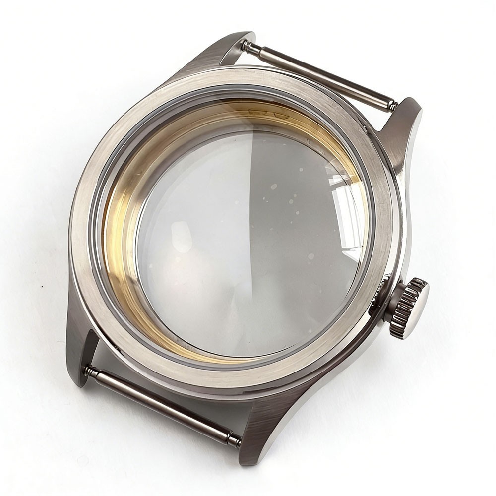 Tandorio Retro 38mm Sapphire Glass Watch Case For NH34 NH35 ETA2824 Movement