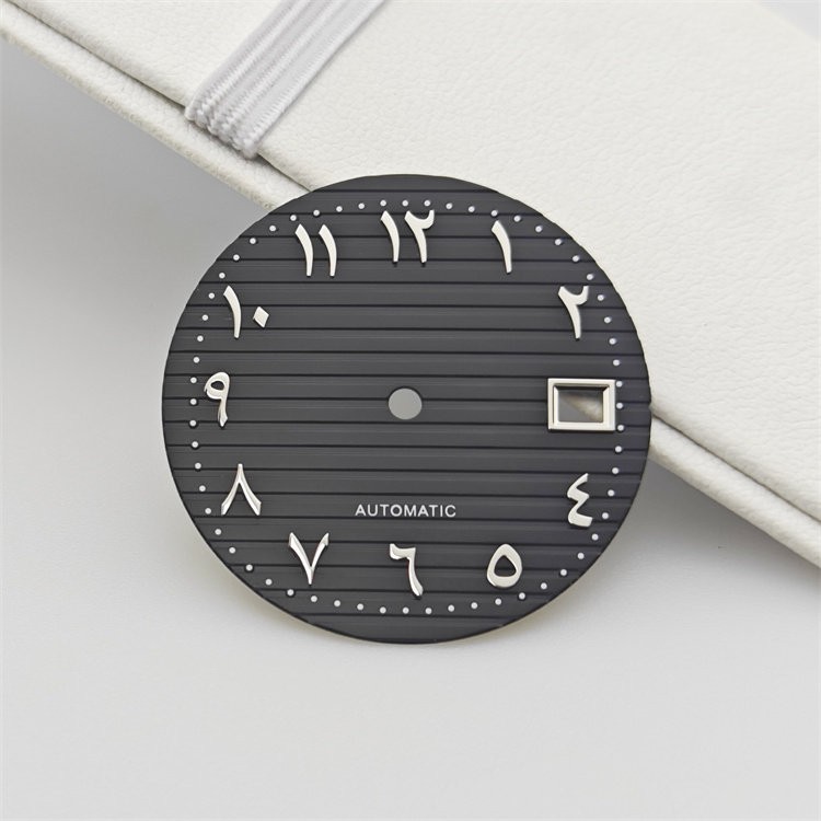 29.8mm Horizontal Grooved Dial Eastern Arabic Numerals Fit Auto Mod