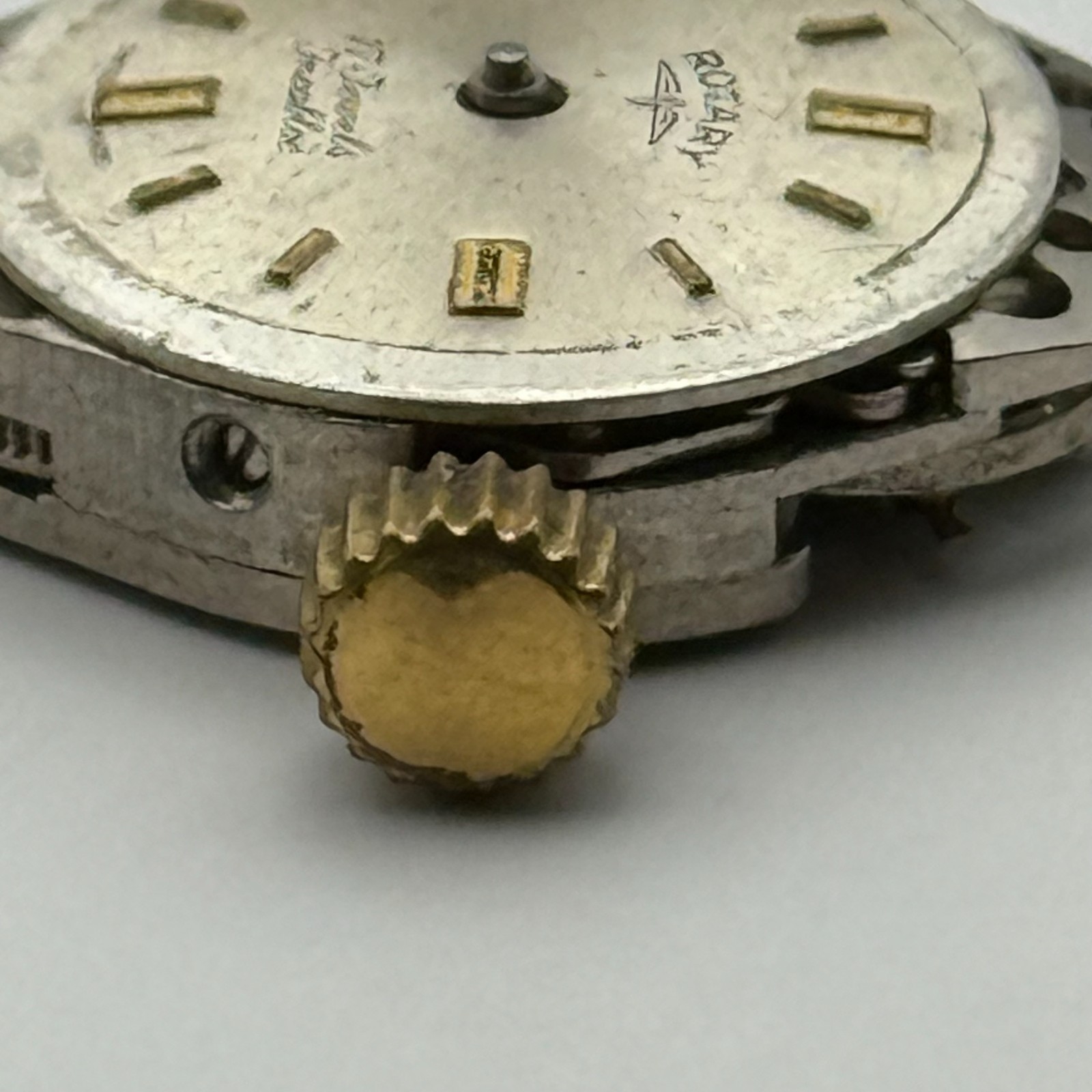 FHF 609 Watch Movement Rotary 17 Jewels Swiss Manual Wind Parts Repair 15.3mm