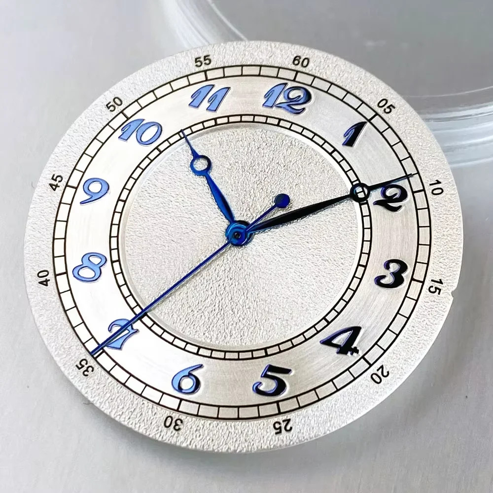 Tandorio 33.5mm Matte White Rose NH35 Watch Mod Dial For NH35 NH36 PT5000